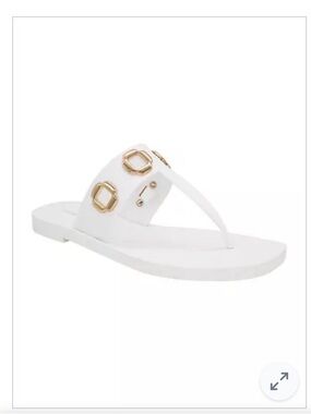 Larroude Milan Slide PVC Thong Sandal. Never Worn.